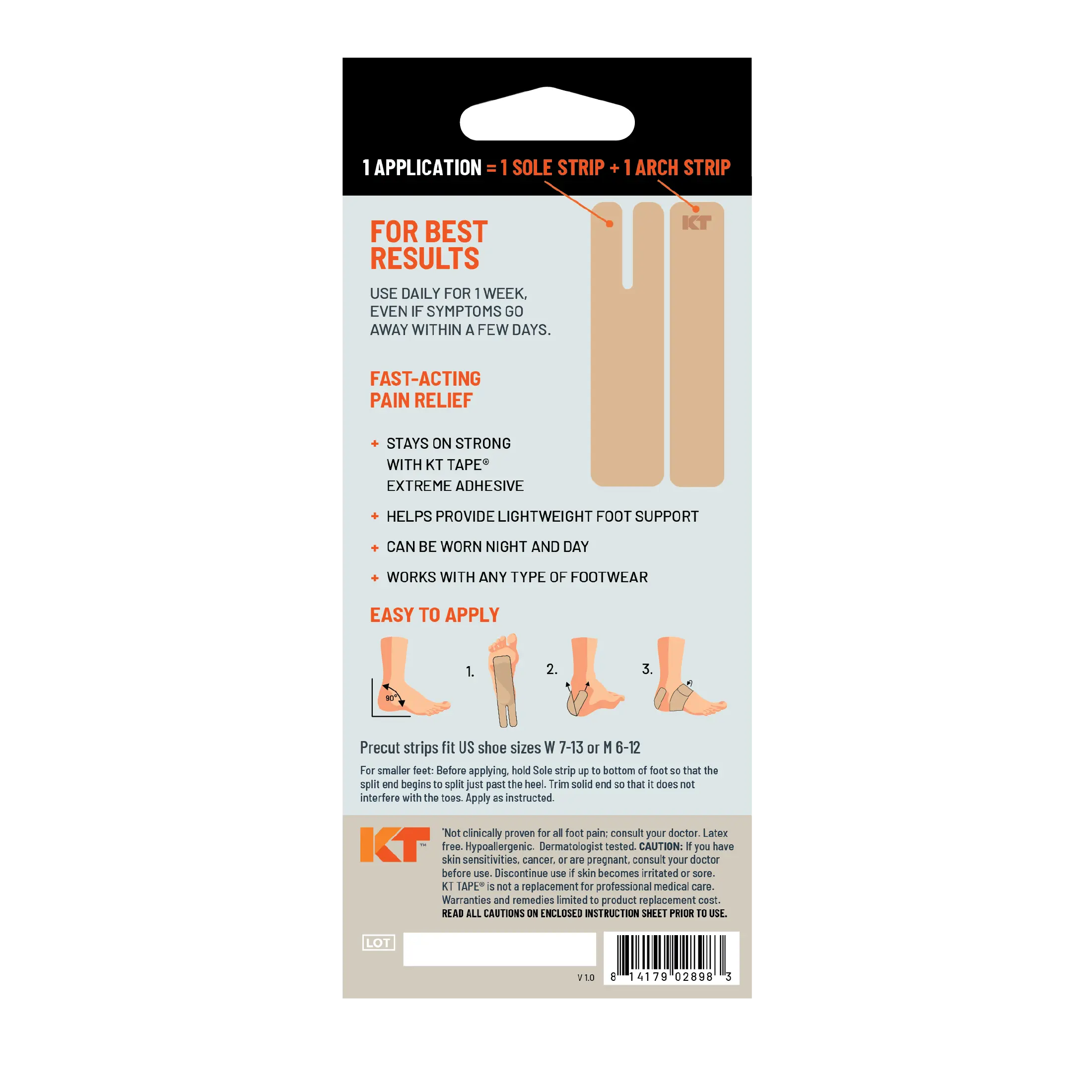 KT Health Plantar Fasciitis Tape - Image 7
