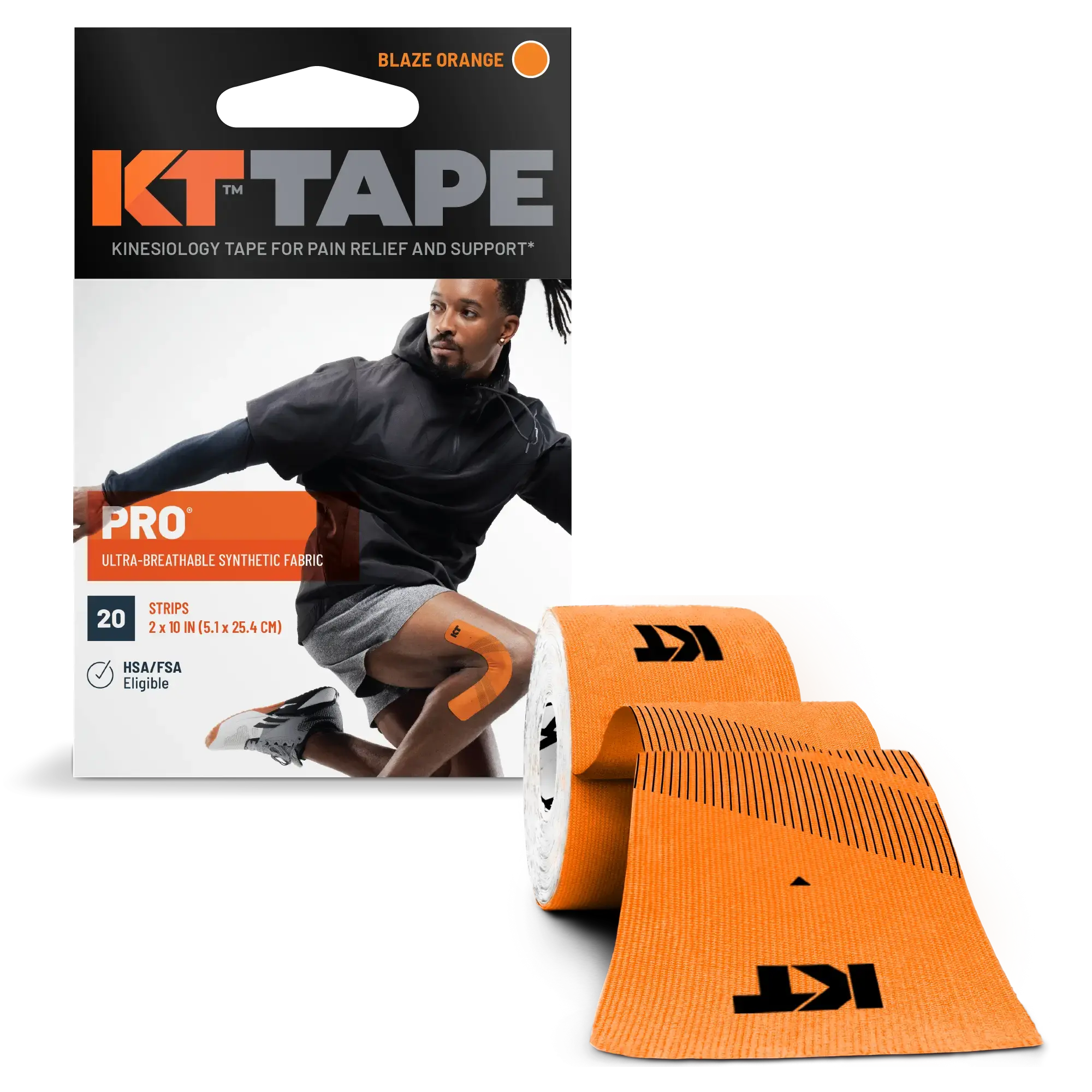 KT Tape Pro® Synthetic Kinesiology Tape – Precut Strips - Image 43