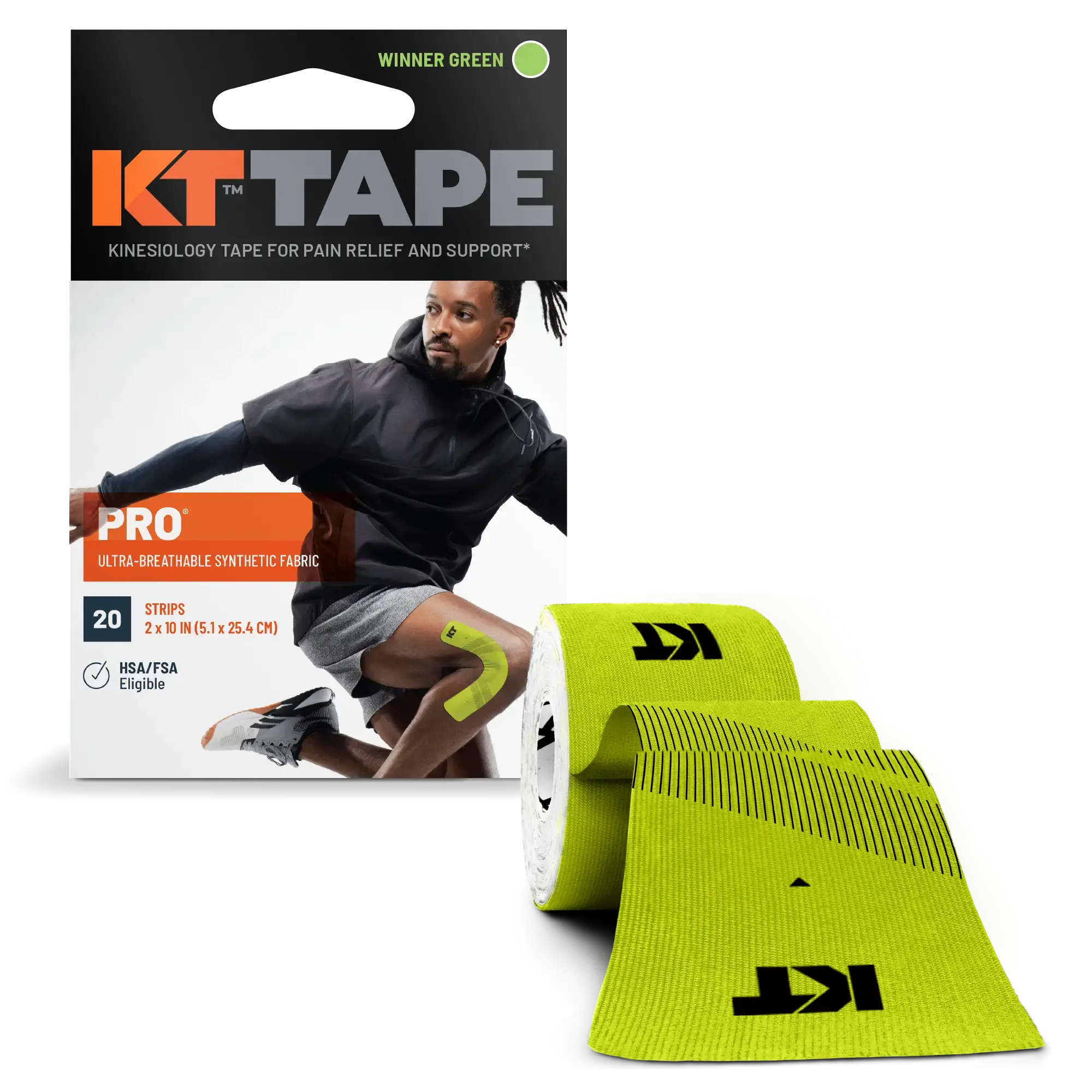 KT Tape Pro® Synthetic Kinesiology Tape – Precut Strips - Image 49