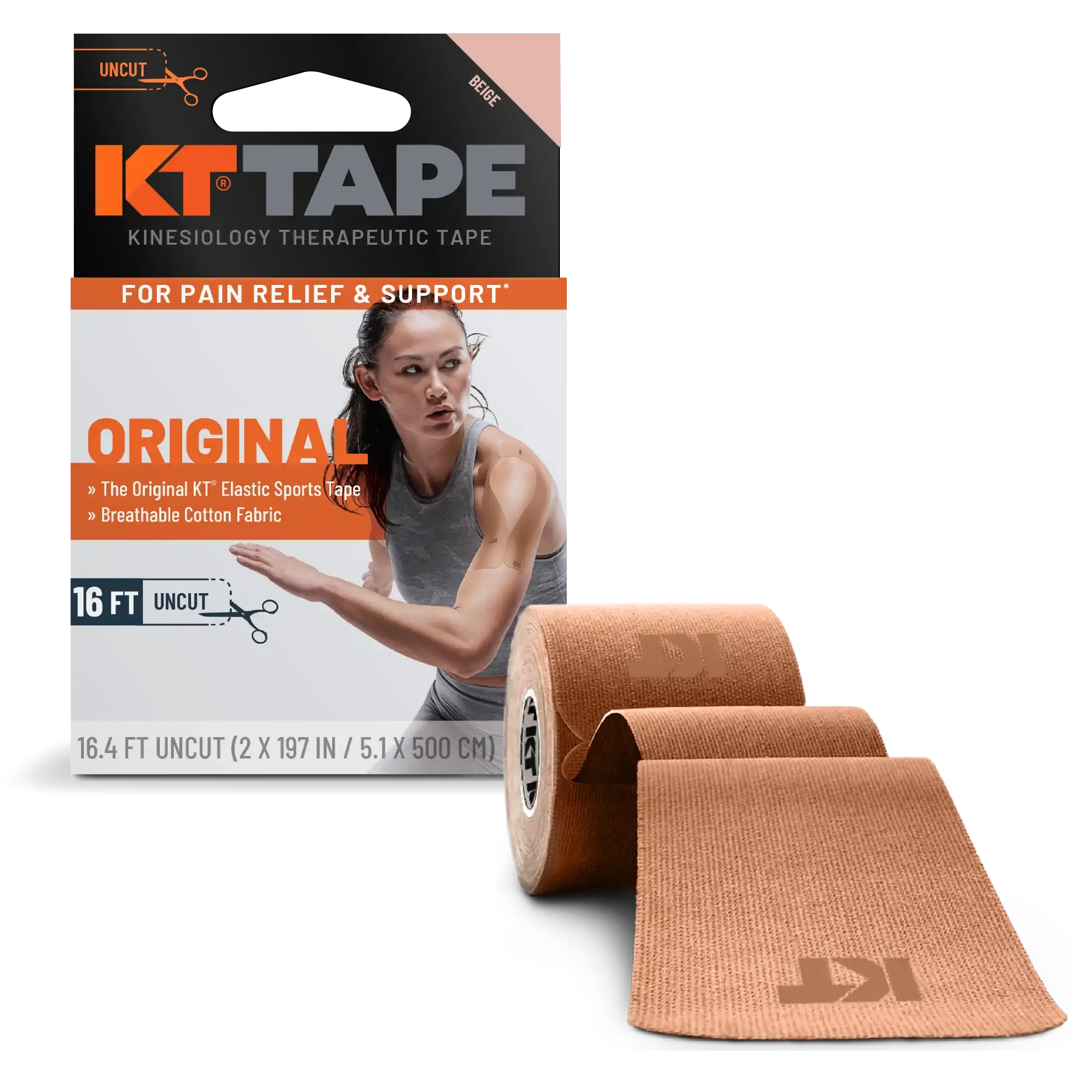 KT Tape Original Cotton 16 ft Uncut - Image 3