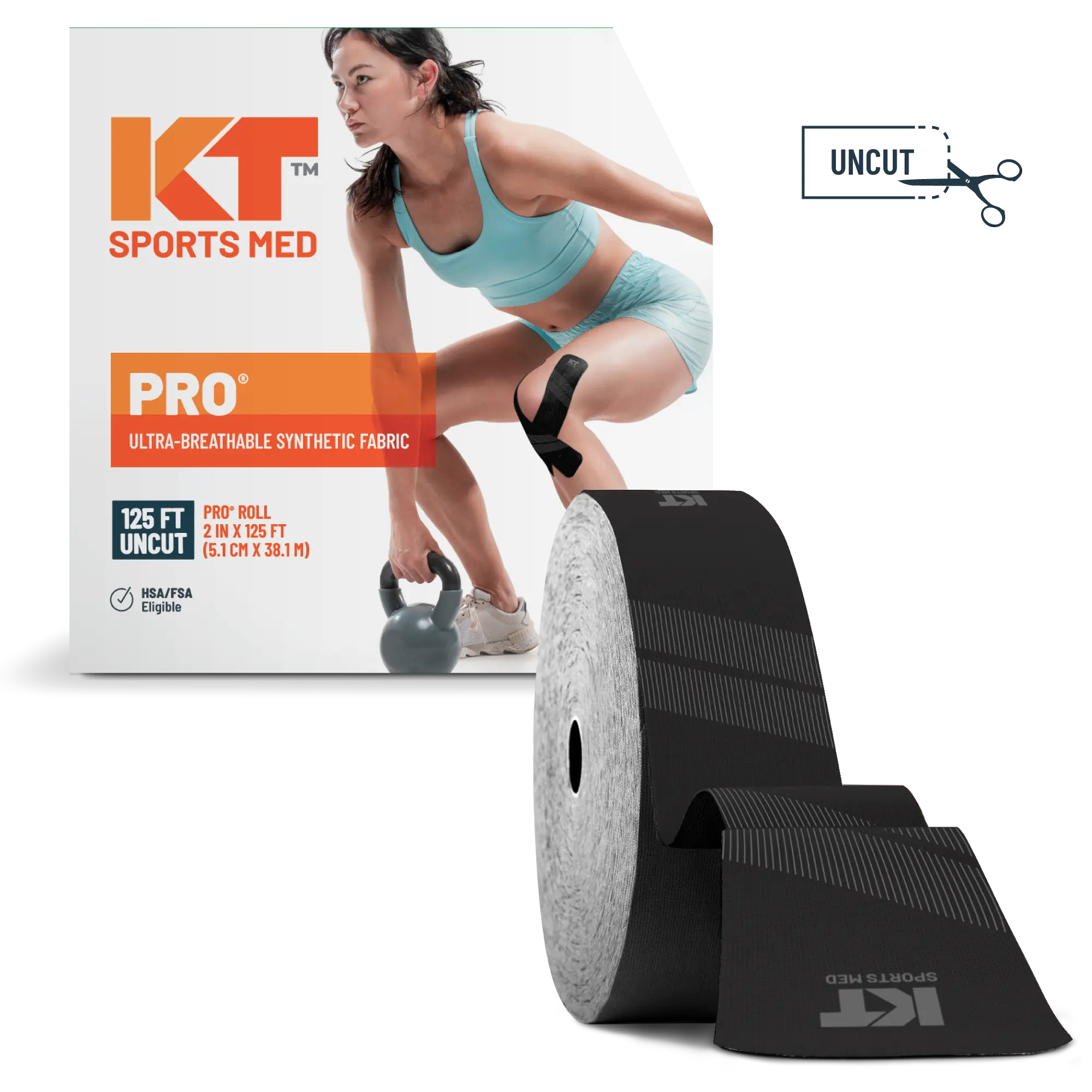 KT Tape Pro® Synthetic Kinesiology Tape. 125 ft Uncut - Image 4