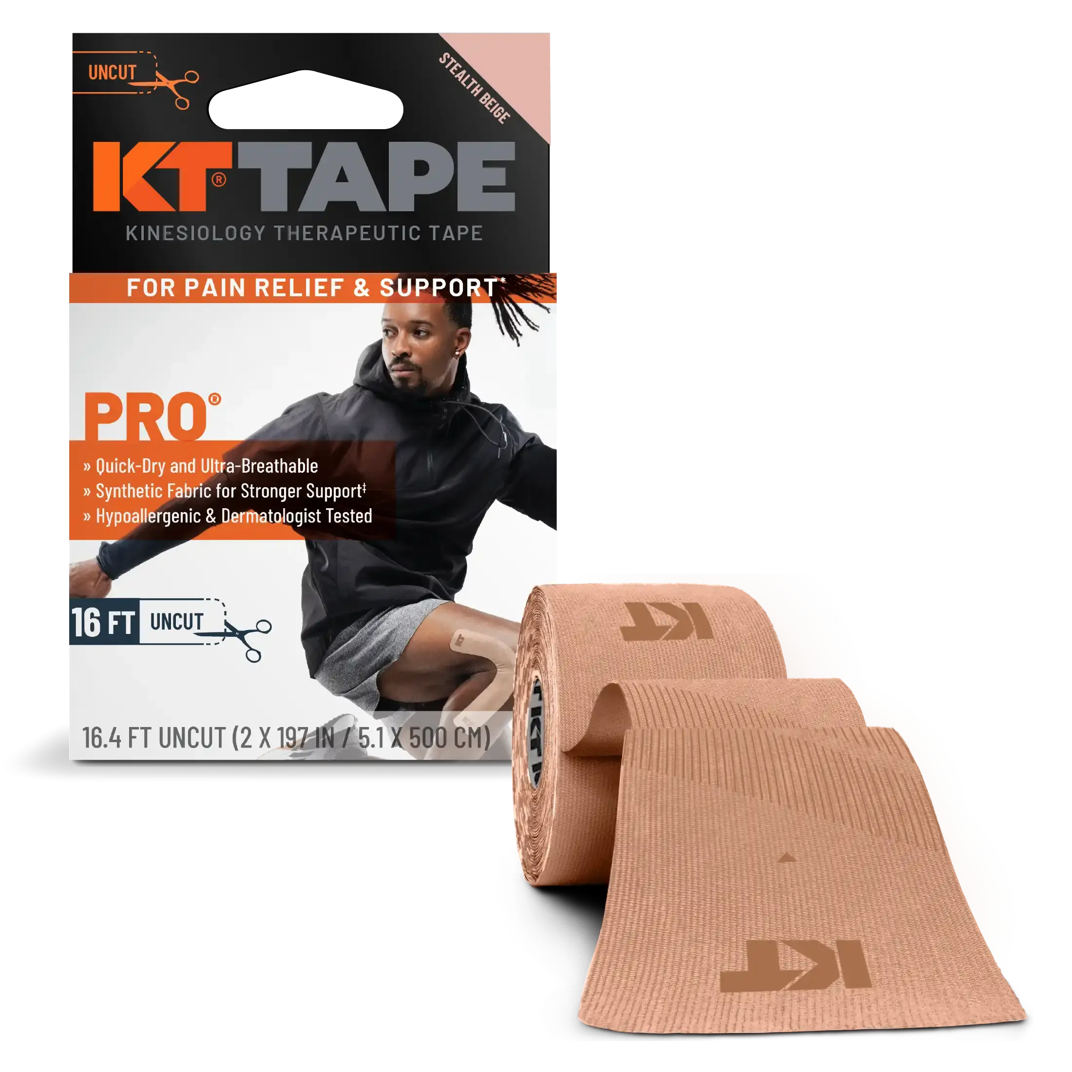 KT Tape Pro® Synthetic Kinesiology Tape. 16 ft Uncut Roll - Image 5