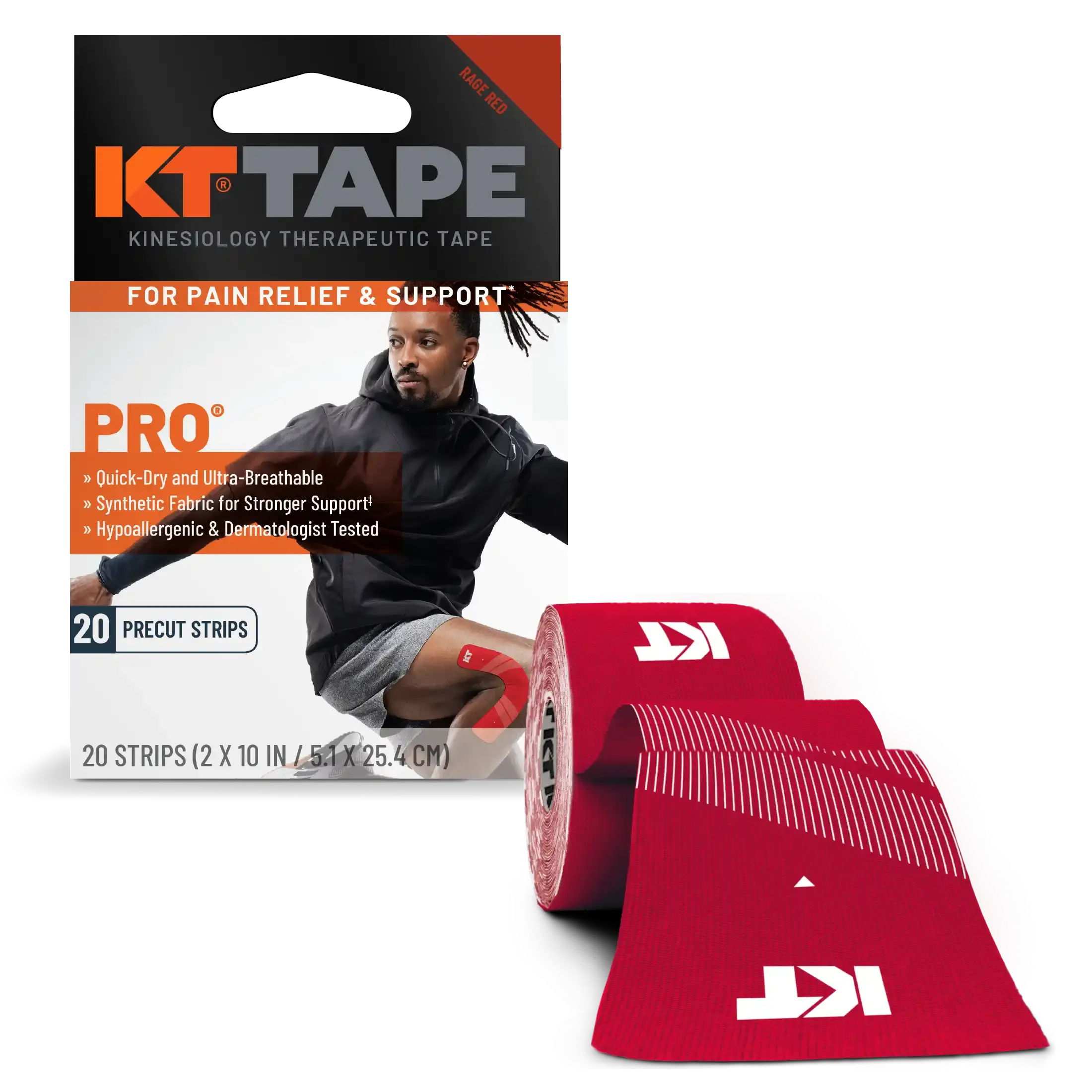 KT Tape Pro® Synthetic Kinesiology Tape – Precut Strips - Image 7