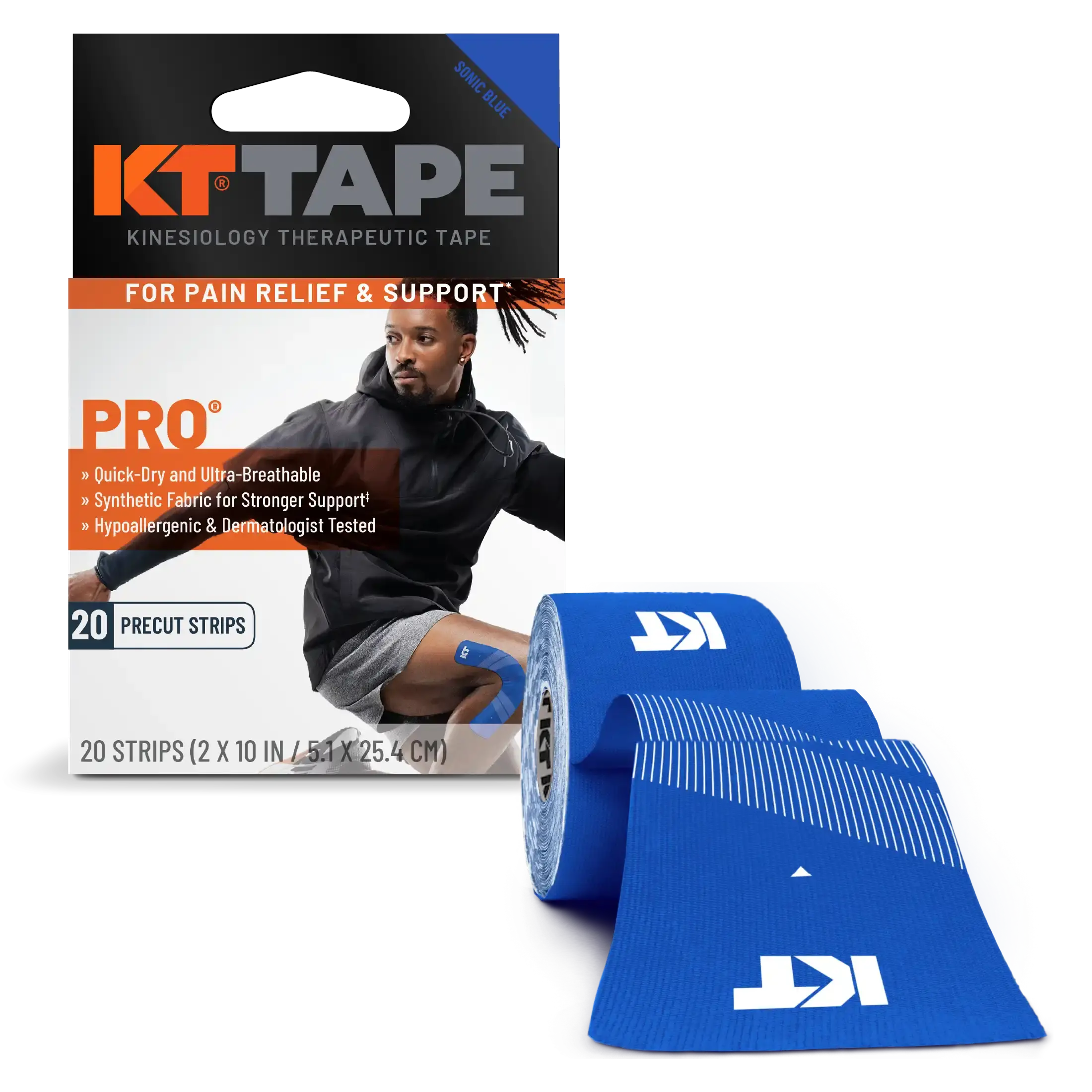 KT Tape Pro® Synthetic Kinesiology Tape – Precut Strips - Image 13