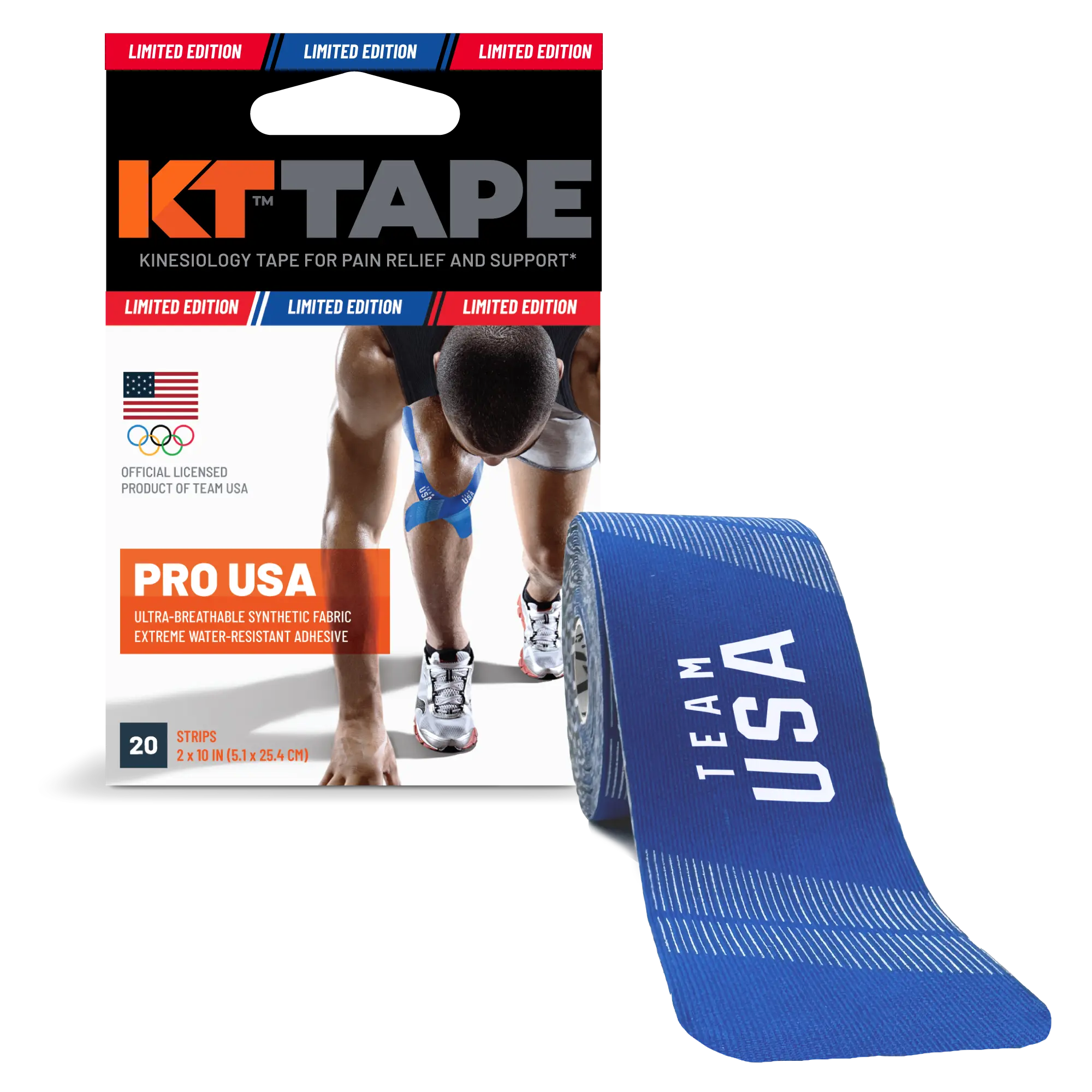 KT Tape Pro® USA - 100% Synthetic Kinesiology Tape. Limited Edition