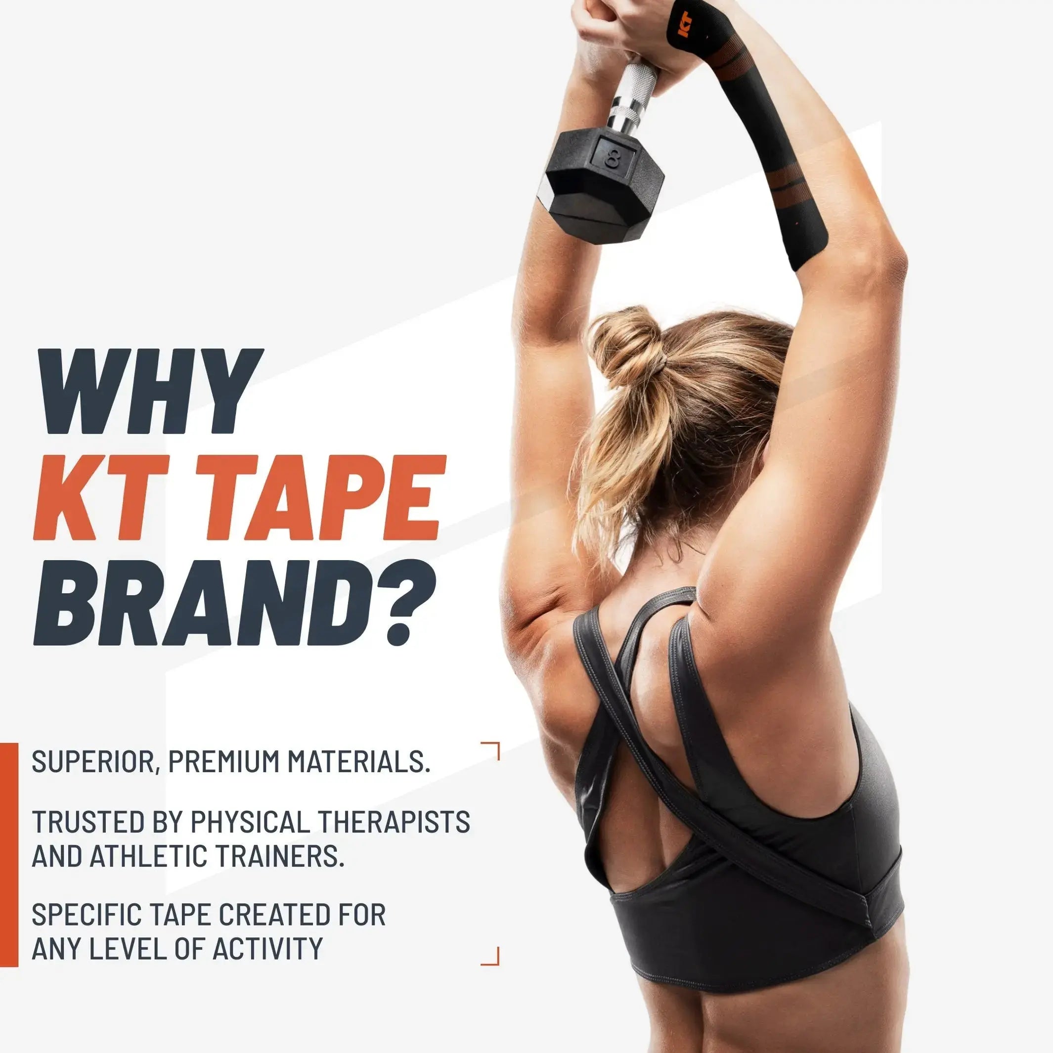 KT Tape Pro® Synthetic Kinesiology Tape – Precut Strips - Image 15